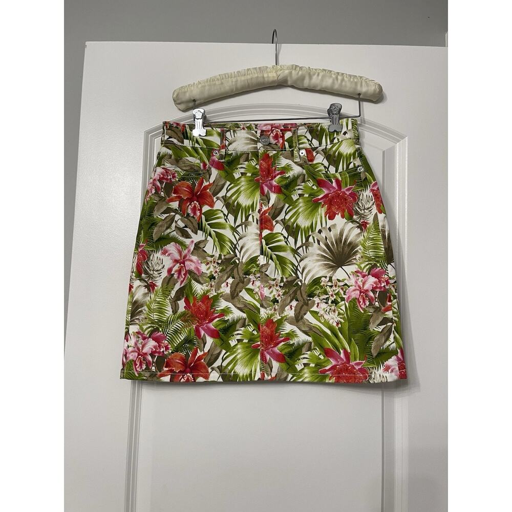 Tommy Bahama Paradise Perfect Short Skirt Boracay Beach Coconut Floral Women's 2 - Picture 2 of 10